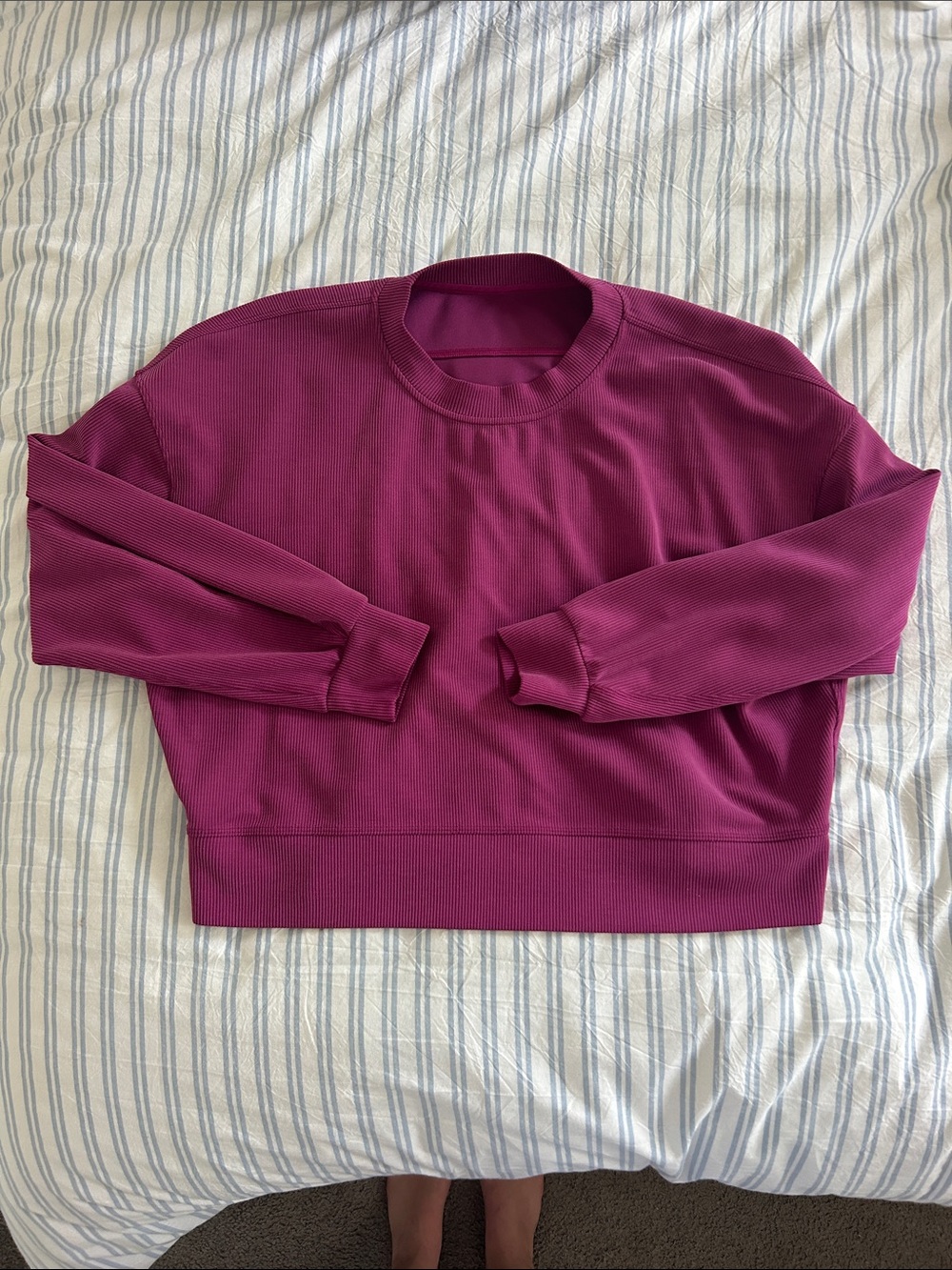 Lululemon Ribbed Softstreme Perfectly Oversized Cropped Crew